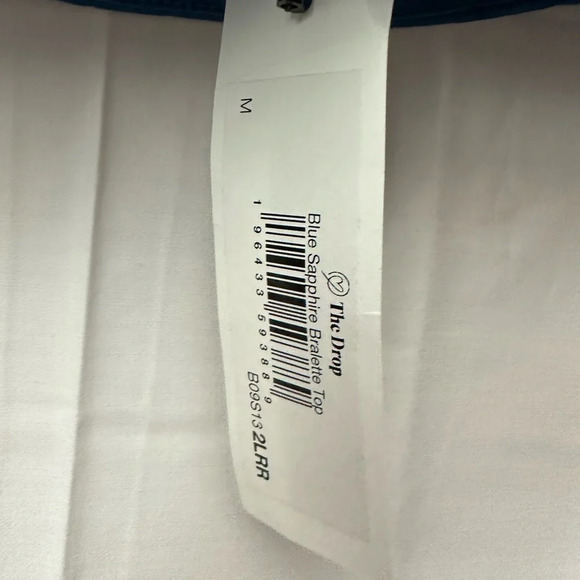 Signedblake The Drop Blue Sapphire Bralette Top Size Medium New - Picture 3 of 6